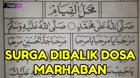 SURGA DIBALIK DOSA Versi MARHABAN YA NUROL AINI Belajar Sholawat