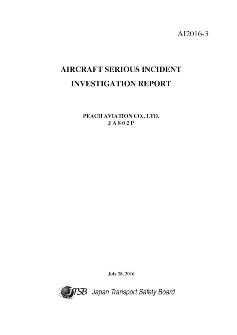 PDF AIRCRAFT SERIOUS INCIDENT INVESTIGATION REPORT CRM Crew