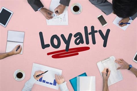 Premium Photo The Word Loyalty Against Business Meeting