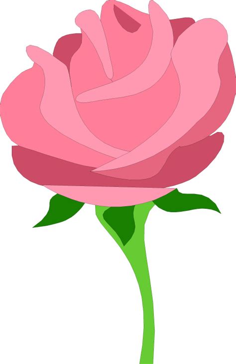 Pink Rose Flower Clip Art