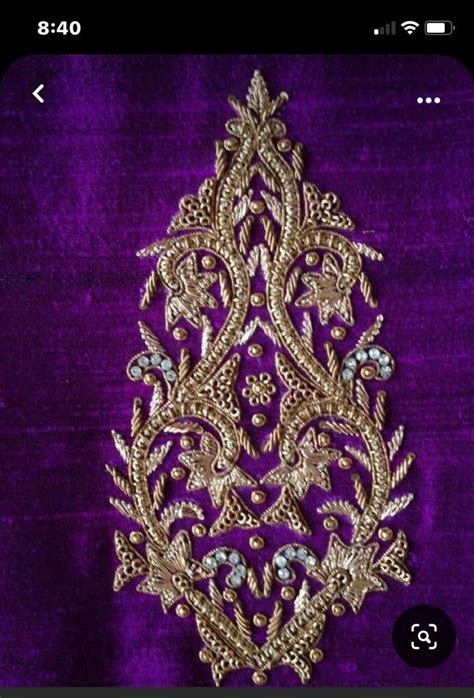 Pin By Noor Malik On Aaa Hand Embroidery Designs Gold Work