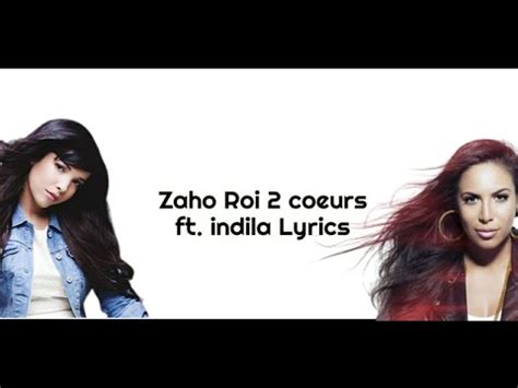 Zaho Roi 2 Coeurs Ft Indila Lyrics YouTube