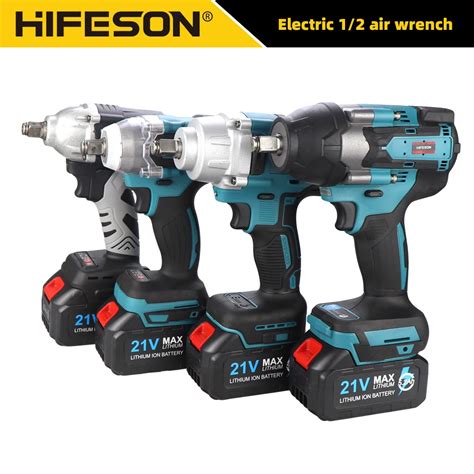 HIFESON 21V Electric Impact Wrench 240 450 800 1000N M Powerful