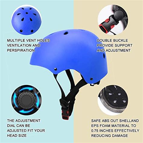 67i Skateboard Helmet Adult Bike Helmet CPSC Certified Adjustable and ...