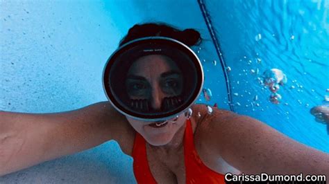 Carissa In The Orange Bikini In The Resort Pool CarissaDumond Clips Sale
