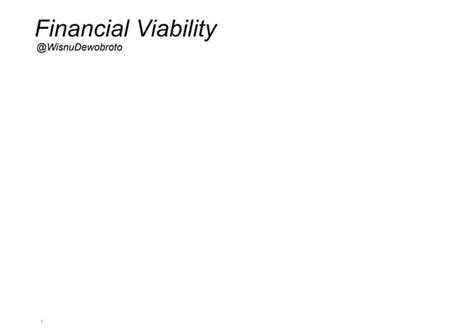financial viability