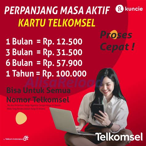 Jual Perpanjang Masa Aktif Kartu Telkomsel 1 Bulan Shopee Indonesia