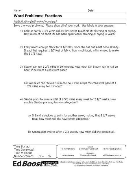 Fraction Worksheets Worksheets Library