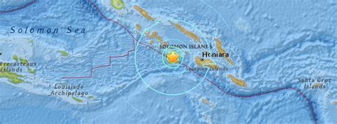 Very Strong And Shallow M6 7 Earthquake Hits Solomon Islands The Watchers