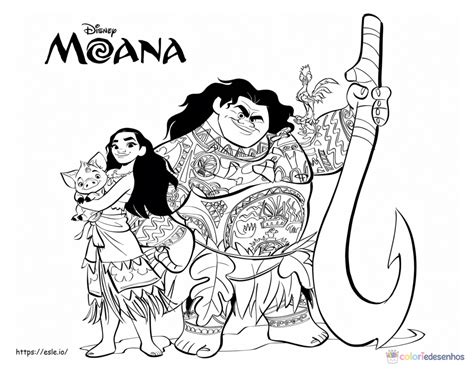 Vo Da Moana Desenho - Desenhos da Moana para Colorir e Imprimir Grátis