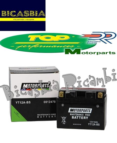 19777 BATTERIA TOP YT12A BS 12V 10AH SUZUKI 1000 GSX R1000 L1 L2 L3