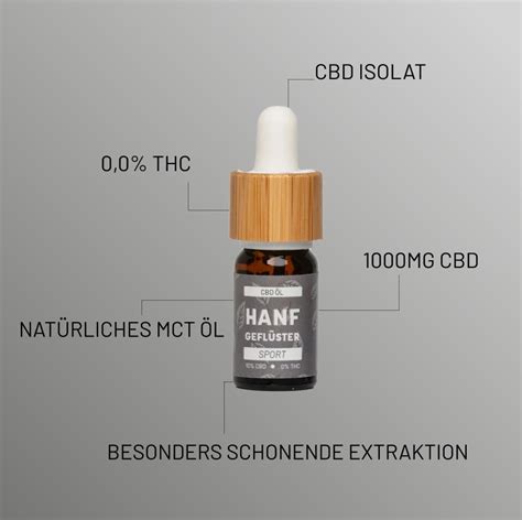 HANFGEFLÜSTER CBD Sport 10 10 ml Shop Apotheke