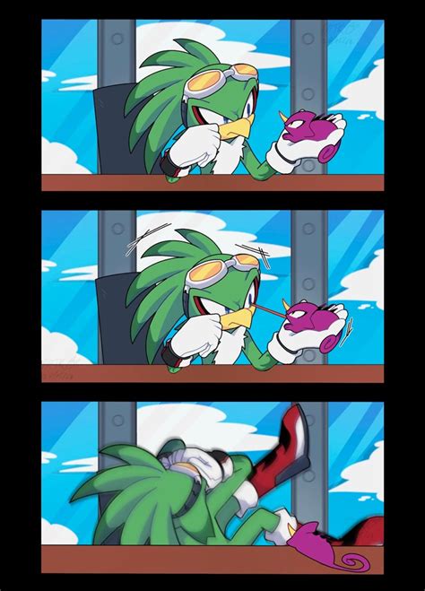 Safe Artist Anigimukura Espio The Chameleon Sonic Jet