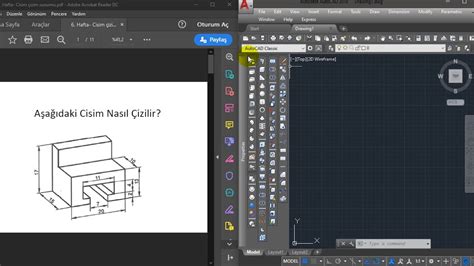 Autocad D Extrude Union Komutu Kullan M Youtube