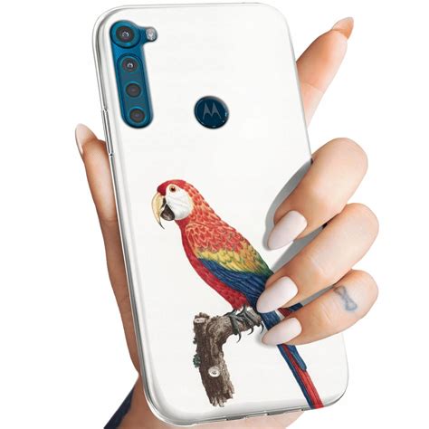 ETUI DO MOTOROLA ONE FUSION PLUS WZORY PTAKI PTAK PAPUGA KOLIBER