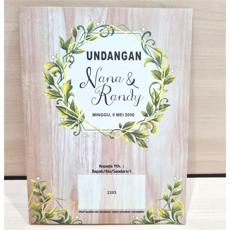 Undangan Blangko Erba 2203 Isi 100 Lembar Lazada Indonesia