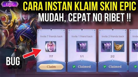 CARA INSTAN LANGSUNG KLAIM SKIN EPIC KHURFA TANPA RIBET BUG EVENT CALL