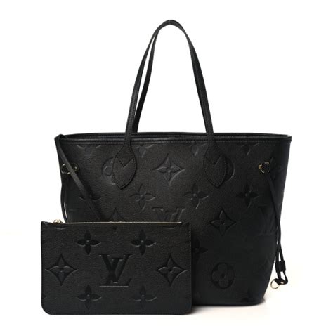 Louis Vuitton Empreinte Monogram Giant Neverfull Mm Black 1222905 Fashionphile