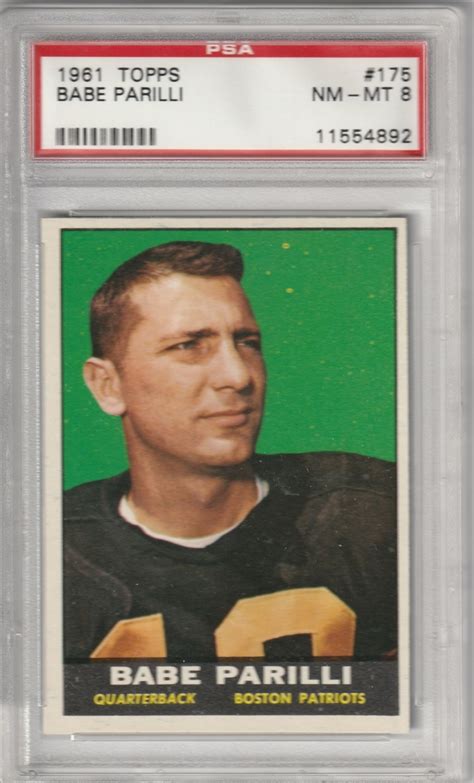 Football Vito Babe Parilli Basic Set EJJIII S Vito Babe Parilli Basic Set Set Image Gallery