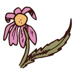 Dise O Png Y Svg De Flor Morada Marchita Para Camisetas