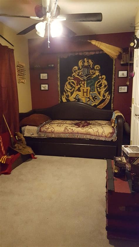 Love My Gryffindor Room Harry Potter Bedroom Harry Potter Bedroom