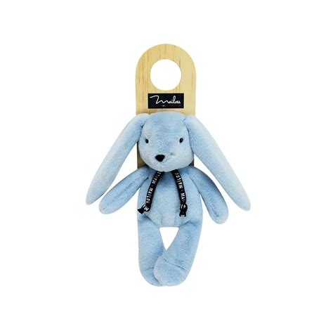 Petite Peluche Lapin Dorlotin Bleu Maïlou Tradition Doudous en