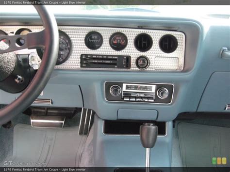 Light Blue Interior Dashboard for the 1978 Pontiac Firebird Trans Am ...