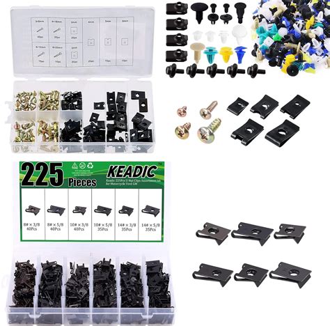 Amazon Keadic Pcs Universal Automotive Screws And U Nut Clips