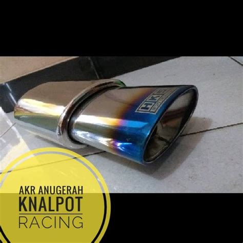 Jual Knalpot Mobil HKS Oval Burntip Stainless Steel Di Lapak AKR