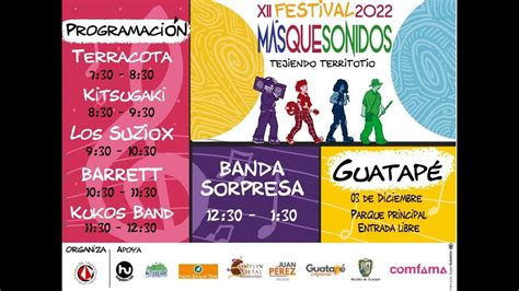 Festival M S Que Sonidos Xiii Versi N De Diciembre Guatap