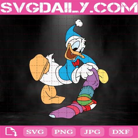 Donald Duck Svg Donald Duck Christmas Svg Svgdaily Daily Free