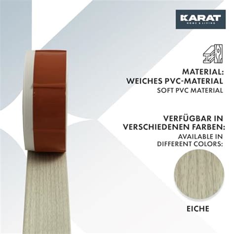 KARAT Weichsockelleiste 50 x 15mm 25 Meter selbstklebende Rückseite