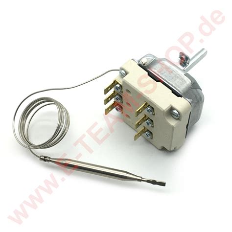 Regelthermostat 3 Polig 60 200°c Fühler Ø 6x80mm Achse Ø 6x46mm Zb Für Fritteuse Online Kaufen