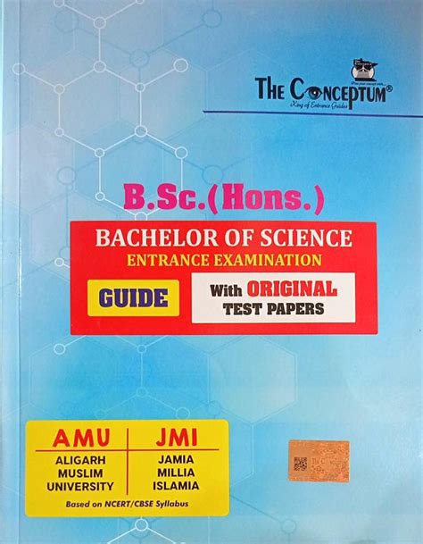 Bsc Hons Entrance Examination Guide With Original Test Papers Amu Jmi