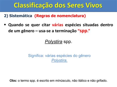 Classifica O Dos Seres Vivos Sistem Tica Ppt