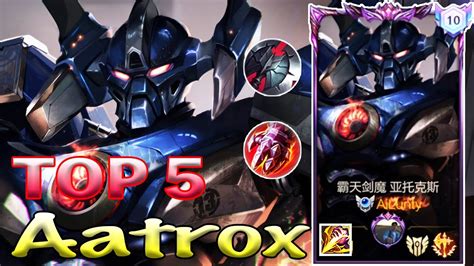 Wild Rift Aatrox Top Aatrox Gameplay Rank Master Youtube