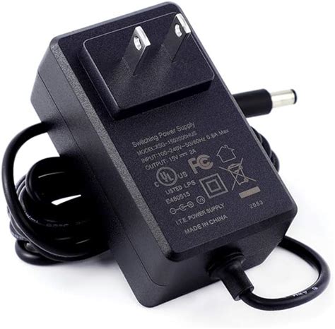 [ul Listed] Maxson 15v 2a Power Supply Charger Input Ac 100v 240v Output Dc 15