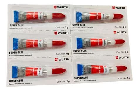 Pack De Super Glue Wurth Gr C U Adhesivo Instant Neo Cuotas Sin