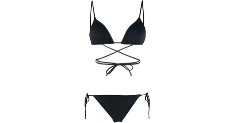 Reina Olga The Miami String Bikini In Black Lyst