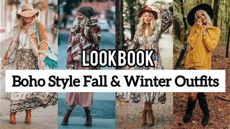 Boho Style Fall Winter Outfit Ideas How To Wear Bohemian Style For