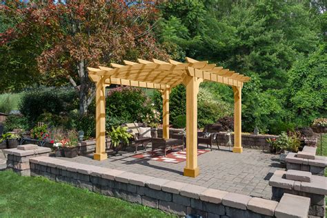 Wood Pergola Kit For Sale Yardcraft 10x12 Diy Cedar Pergola Kit