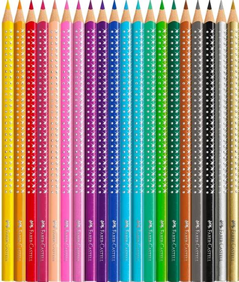 Crayons De Couleur Grip Sparkle Coffret Faber Castell