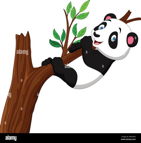 Black bear cub climbing tree Stock Vector Images - Alamy