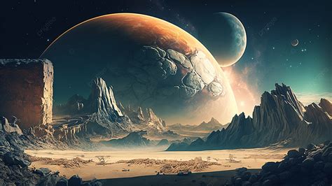 space planet illustration background space planet background