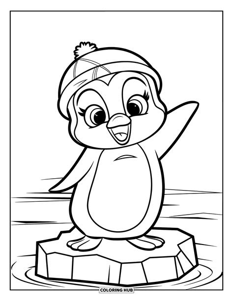 Desenhos Para Colorir Pinguins - 5