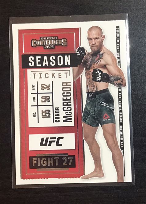 Conor McGregor 2021 Panini Chronicles UFC Contenders Season Ticket 1