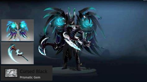 Dota Standard Terror Blade Arcana Cursed Black Prismatic Gem