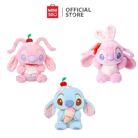 MINISO Disney Lilo Stitch Collection 10in Stitch Angel Cherry Angel