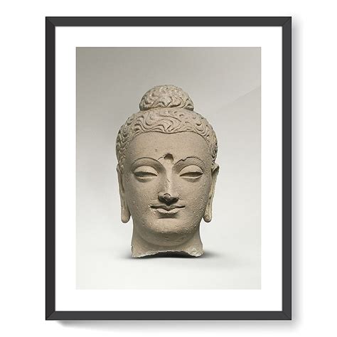 Tête de Bouddha affiches d art encadrées Boutiques de Musées