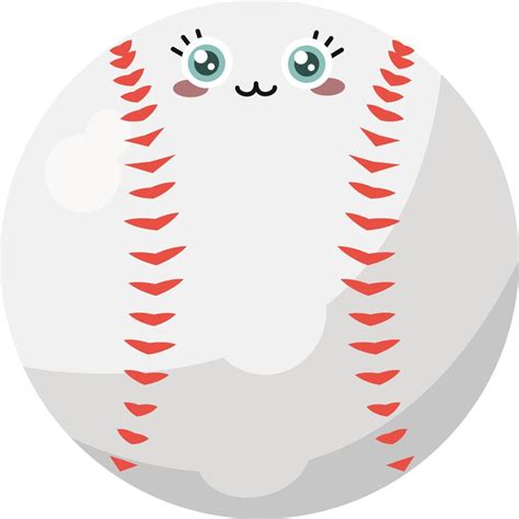 Baseball ball, illustration, vector on white background 13776663 Vector ...